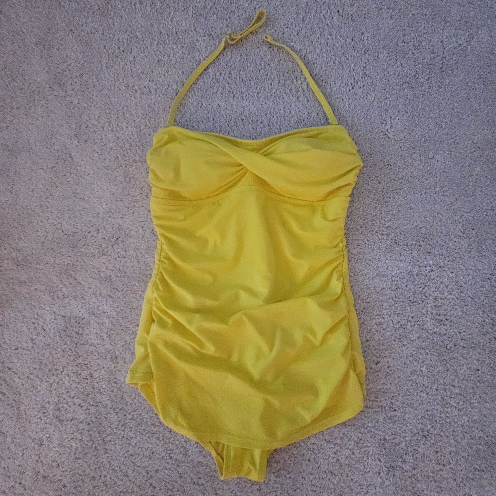 Yellow Halter Swimsuit